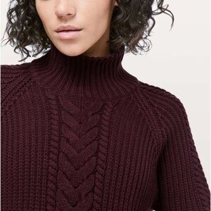 Lululemon Bring The Cozy Fisherman Sweater in size 8, like new